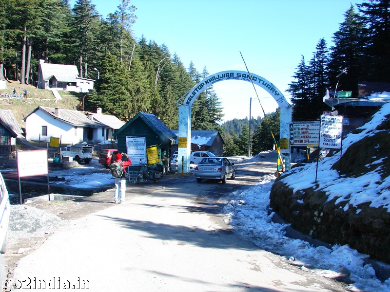 Entry to Kalatop Khajjiar wildlife sanctuary