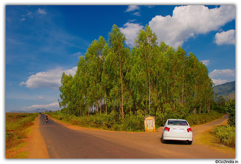 Green valley on the way to Araku from Paderu