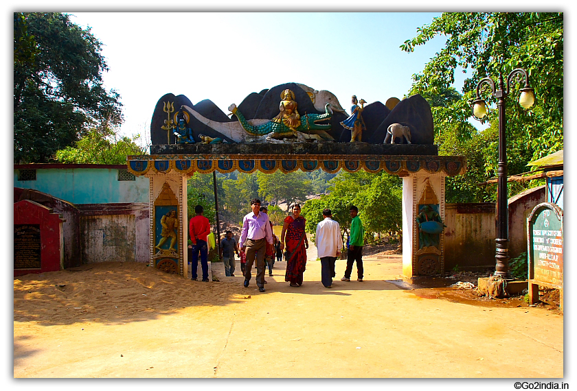 Way to river at Gupteswar temple