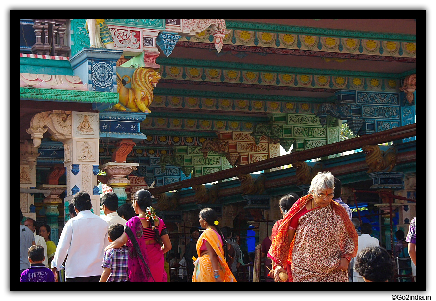 Inside temple