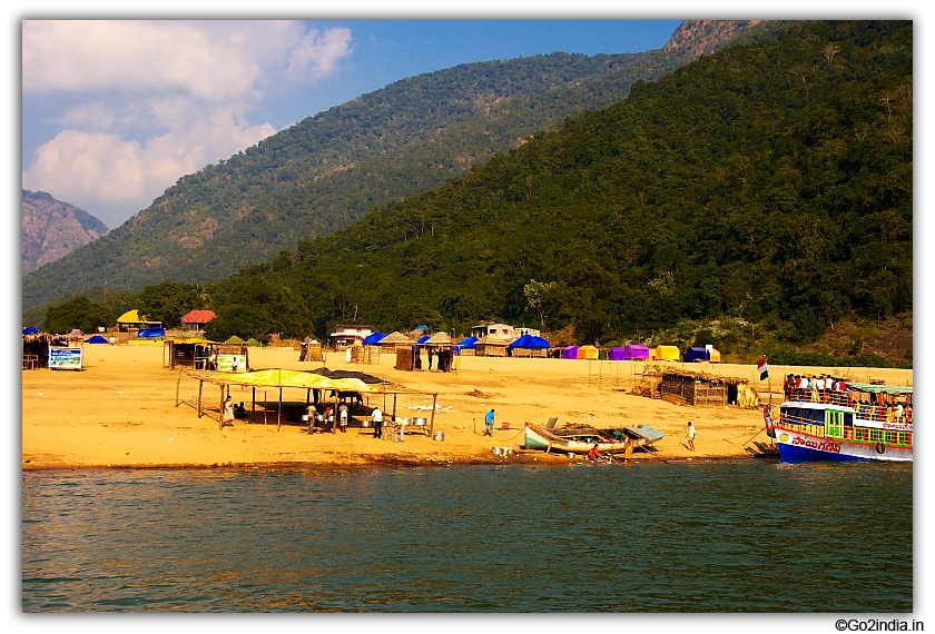 River side huts