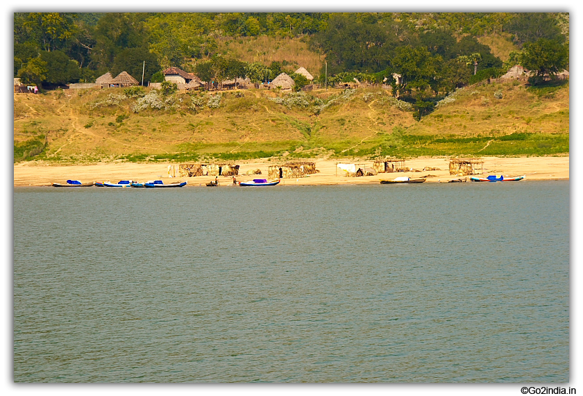 Villages by the side of river 