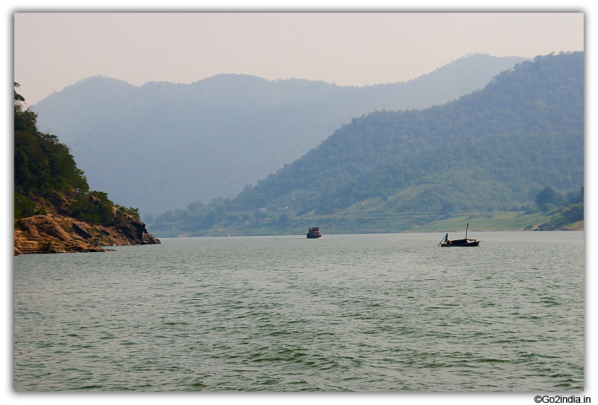 A boat near Papi Kondalu on river Godavari