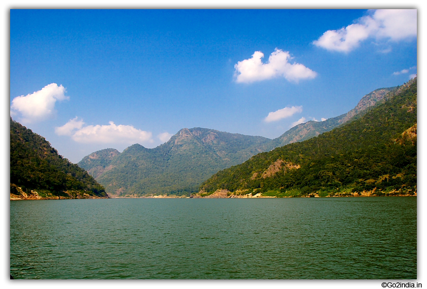 Water and hills near Papihills 