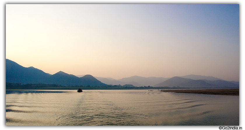 Evening on boat