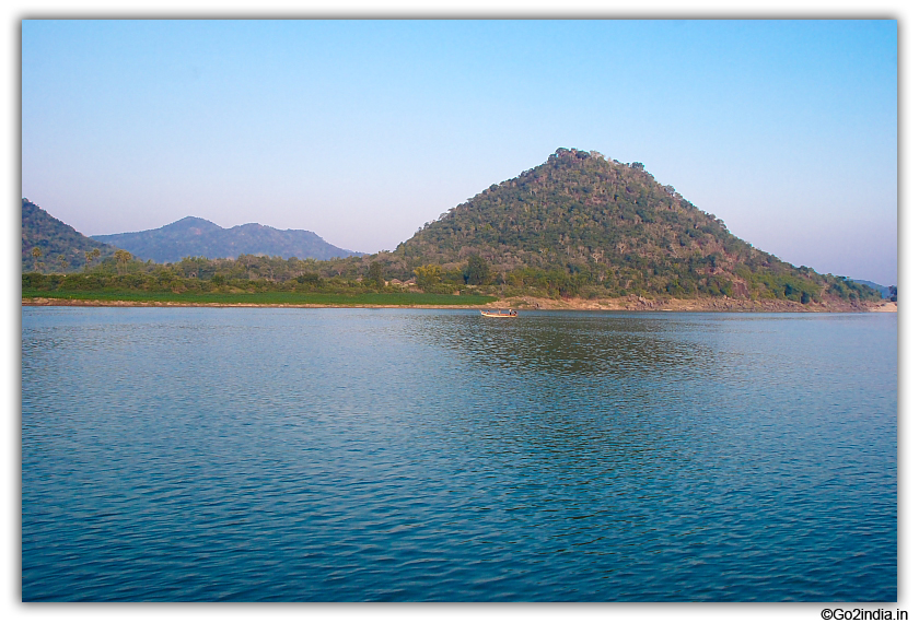 Blue water and the hills 