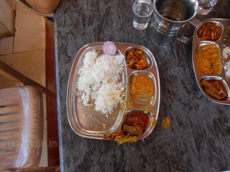 Food at Canteen of Vanvihari at Maredumilli resort