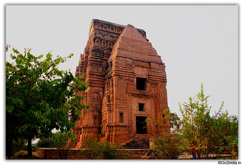 Side view of Tali Ka mandir or Telangana Mandir at Gwalior Fort