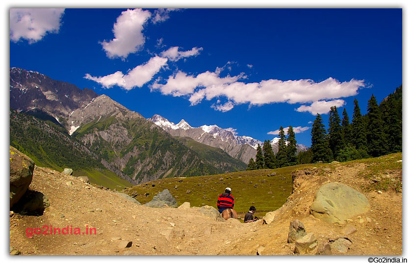Horse and hills around Sonmarg