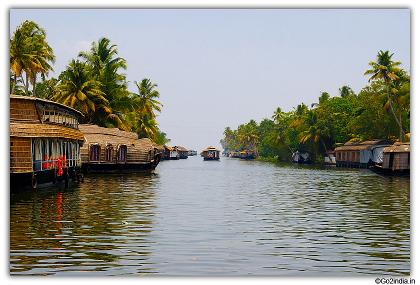 Approaching a Lake by Houseboat  