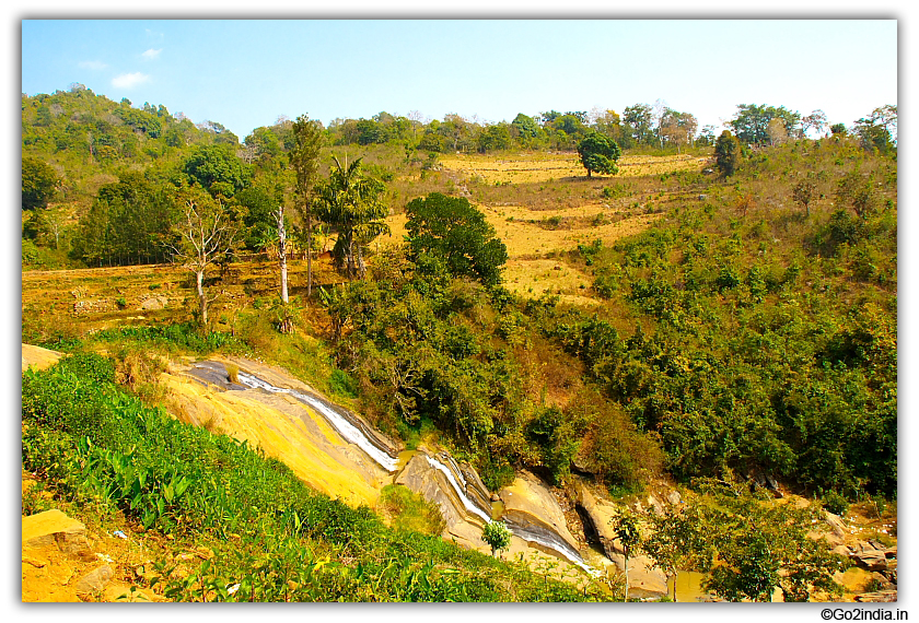 Waterfall Remains dry during summer months 