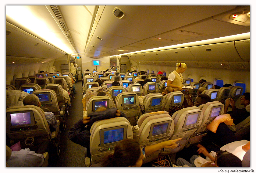 Inside flight view