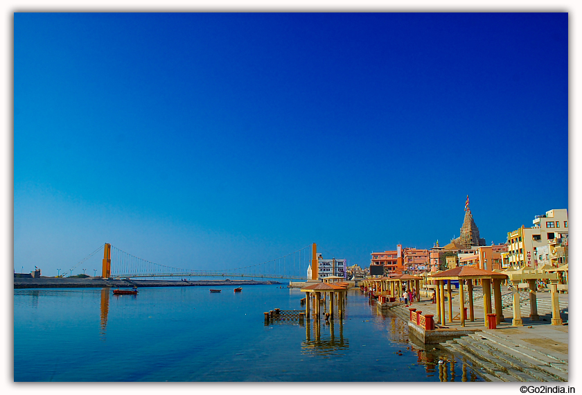 Sudama Bridge on Gomti river at Dwaraka