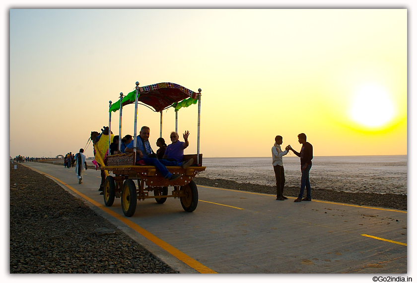 Sunset time at Rann Utsav 