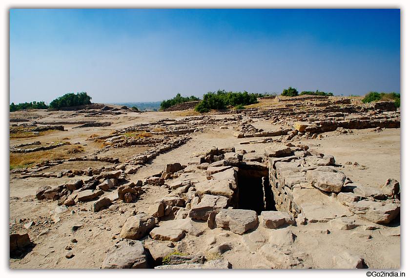 Dholavira excavated site at Kutch Gujarat