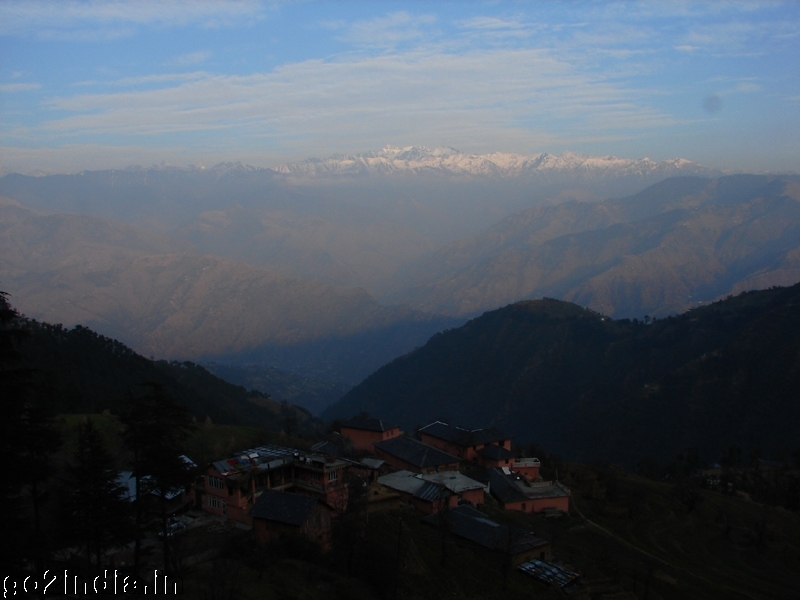 village and hills at Khajjiar