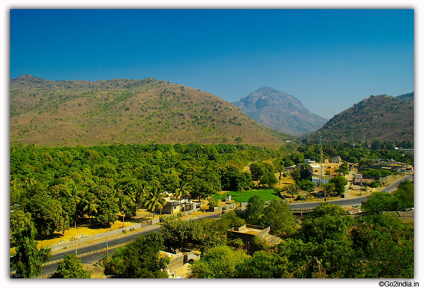 Town area from Uparkot fort at Junagadh 