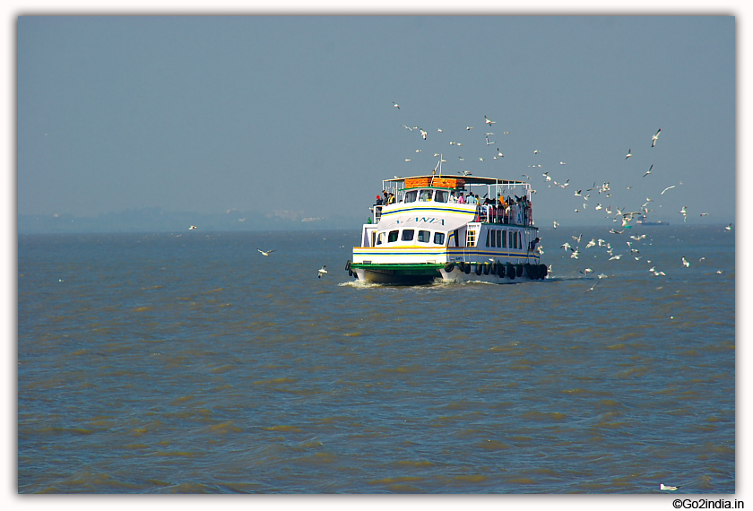 Elephanta Caves boat journey 