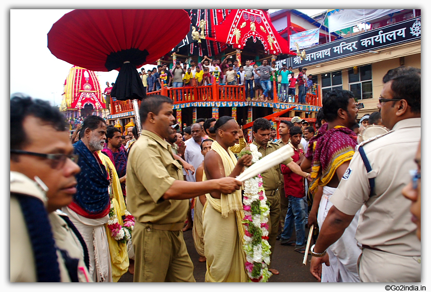 Car Festival before day , chariots puja 