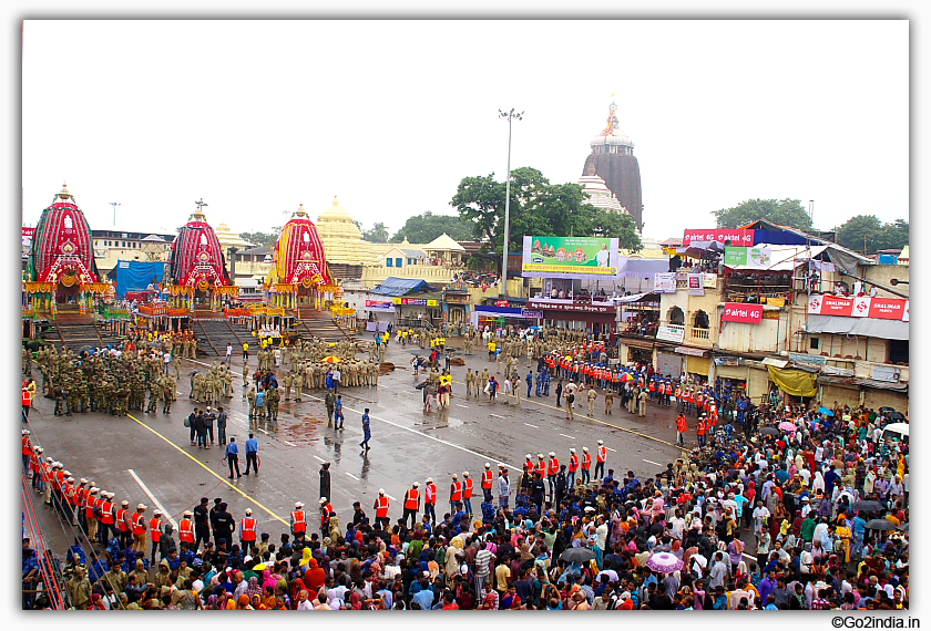 Car Festival from distance 