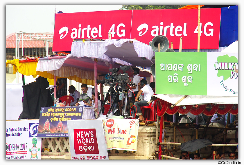 Live telecast arrangement during  Car Festival 